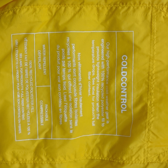 Gap Men's Yellow Puffer XL Jacket - Picture 5 of 5